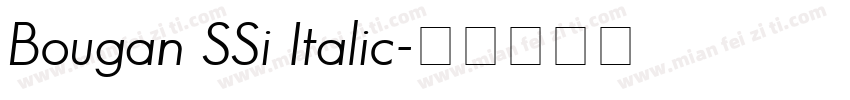 Bougan SSi Italic字体转换